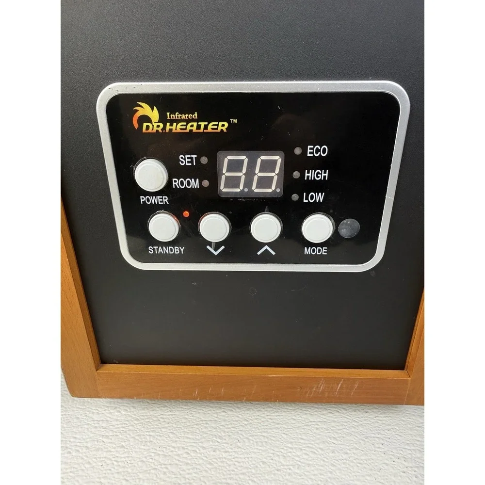Portable Space Heater 1500-Watt Infrared Floor Mount with Dual Heating System